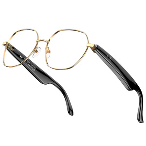 2025 BT appel audio lunettes intelligentes W100B AI <span class=keywords><strong>traduction</strong></span> Conversation Style d'affaires appels mains libres casque portable intelligent - Product Image 1