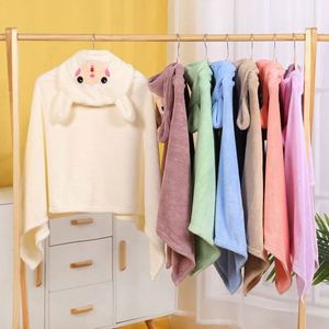 Toalla de baño para adultos con capucha, estampada, de spandex/algodón orgánico, terciopelo coral, absorbente, albornoz deportivo, toalla de playa cuadrada a prueba de niños - Product Image 2