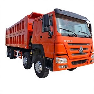 Camión Volquete Howo Casi Nuevo, Marca 375, 8x4, 12 Ruedas, en Stock, Camión Volquete de 371, 375, 400 Caballos de Fuerza, 6x4, 8x4 Ruedas - Product Image 1