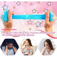 Jouet sensoriel anti-stress coloré en forme de nouilles ramen extensibles, doux, à presser, pour soulager l'anxiété, apaisant pour enfants et adultes, idéal pour les fêtes et la salle de classe