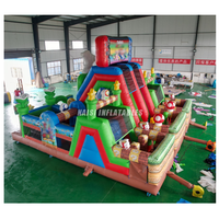 Parcours d'obstacles gonflable en PVC personnalisé et détachable pour enfants, jeu gonflable avec souffleur
