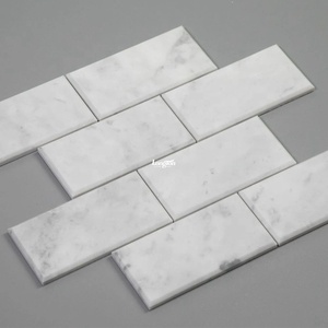 Poli <span class=keywords><strong>Italie</strong></span> <span class=keywords><strong>Carrare</strong></span> Brique Blanche Marbre Salle De Douche Plancher Escaliers Mur Marbre Carrelage Sol - Product Image 5