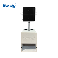 Sistema de Altavoces Portátiles Sandy Audio Mx 2.1 Line Array para Exteriores, Mezcla de Bandas, Grabación de PC y Karaoke