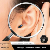 Écouteurs intra-auriculaires sans fil TWS BT ultra-miniatures les mieux notés, longue autonomie, étanches, pour le sport et le sommeil