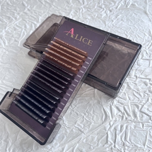 Chất Lượng Cao Nâu Lông Mi Mở Rộng 0.03 11Mm Dài Tự Nhiên Phong Cách C Curl Mềm Pbt Lash Mở Rộng - Product Image 2