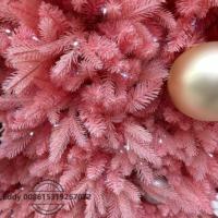 Made in China/50FT Outdoor Riesen Weihnachten Pink Tree Kunden spezifischer UV-beständiger Weihnachts baum mit Ornamenten Festival Dekor