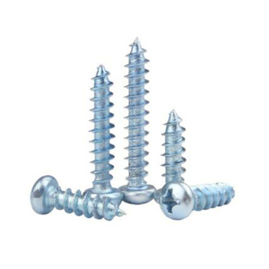 Pan Head Zinc Plated Steel <b>Screws</b> Metric Coarse Thread - Product Image 6
