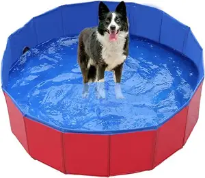 बिल्लियों के लिए कारखाने बड़ा कुत्ता स्विमिंग पूल बच्चों के लिए पोर्टेबल फोल्डेबल पालतू कुत्ते स्नान टब ढहने वाले स्नान टब कुडी pvc कुत्ते पूल