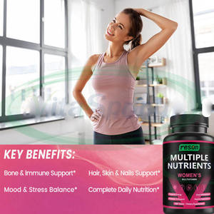 VitaSpring <span class=keywords><strong>Multi</strong></span> <span class=keywords><strong>Vitamin</strong></span> Complex Inositol Suplemen Herbal <span class=keywords><strong>Multivitamin</strong></span> Kapsul untuk Wanita dengan Perawatan Pertumbuhan Rambut - Product Image 3