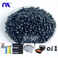 Granulés de plastique recyclé noir pour masterbatch PP