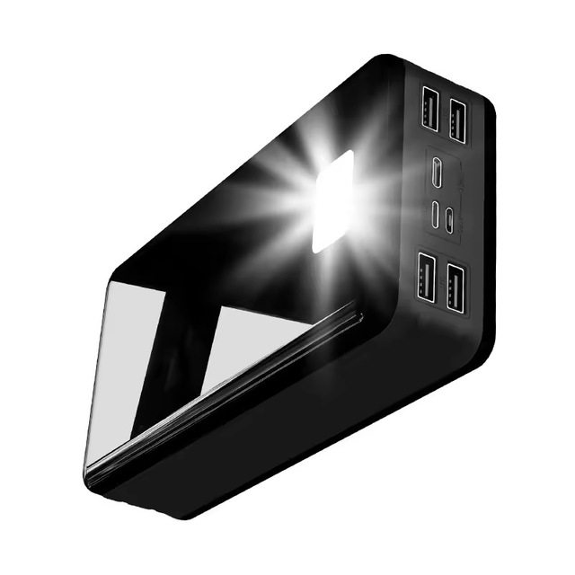 2026 New Fast Charging 30000mAh Portable Power Bank with LED Digital Display Li-Polymer Battery Four USB Outputs 15W