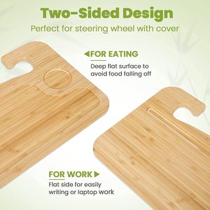 Bamboo <strong>Car</strong> Steering Wheel <strong>Desk</strong> <strong>for</strong> Business Food Eating Laptop Tray Wood <strong>Desk</strong> - Product Image 4