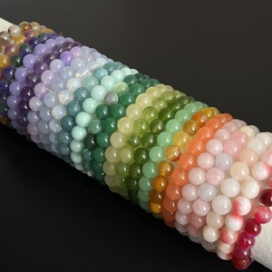 Cristaux Guérison Pierres Bracelet Mode 6/8/10mm Pulseras Mujer Pierre <span class=keywords><strong>Jade</strong></span> Perles Élastique Bracelets Bijoux pour Hommes Femmes - Product Image 4