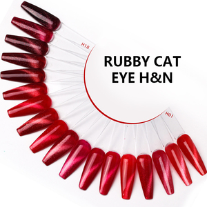 Esmalte de Uñas en Gel Rojo Ojo de Gato 2025, Sin Olor, <span class=keywords><strong>Semipermanente</strong></span>, Larga Duración, Estilo Gema de Rubí, Nueva Moda, Suministro de Fábrica - Product Image 2