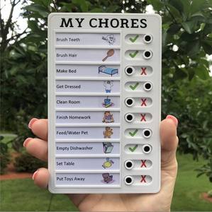 Liste de contrôle de mémo réutilisable <span class=keywords><strong>pour</strong></span> vérifier les articles et les formulaires Bonne habitude <span class=keywords><strong>Tableau</strong></span> de liste de tâches Portable RV Liste de contrôle <span class=keywords><strong>Tableau</strong></span> de mémo en plastique - Product Image 5