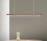 Lampe à suspension linéaire de concepteur architectural de LED moderne longue barre de suspension LED pour le bureau et la salle à manger