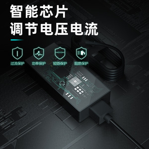 Adaptateur d'alimentation pour ordinateur portable Asus, 200W, 20V, 10a, chargeur noir Ultra fin pour ordinateur portable de jeu - Product Image 4