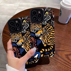 Tigre et <span class=keywords><strong>Dragon</strong></span> Couverture de Téléphone pour Samsung Galaxy A53 A54 5G Cas A51 A52 A14 A72 A73 A50 A31 A34 M12 A21S A22 A23 A32 4G Cas - Product Image 1