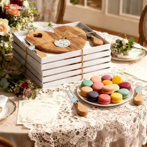 Juego de Cuchillos para Queso de Bambú en Forma de Corazón, Recuerdos para Fiestas, Bodas y Celebraciones de San Valentín - Product Image 2