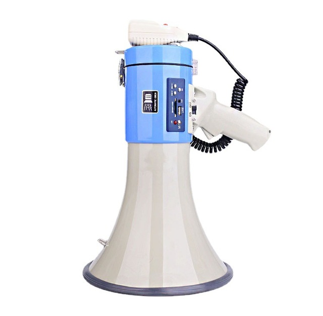 Megafono Bluetooth Hand Megaphone 50W Portable Battery Rechargeable Loudspeaker Megaphone