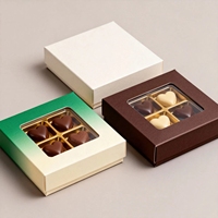 Runde Wasserdichte Hochwertige Schokoladen-Geschenkbox mit Schaumstoffeinlage, Goldband-Prägung & Individueller Botschaftsaufdruck