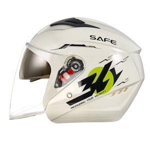 Nam và nữ bốn mùa Mũ bảo hiểm Ba phần tư Đầu máy mùa đông ấm áp bốn mùa xe điện Nam - Product Image 5