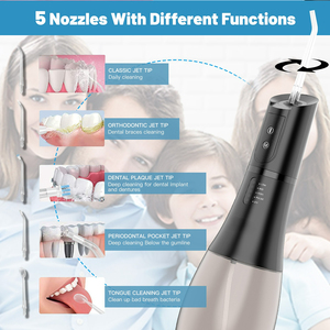 Pulire i denti con il dispositivo di selezione dell'acqua portatile portatile dell'irrigatore elettrico tenuto in mano per salute orale - Product Image 4