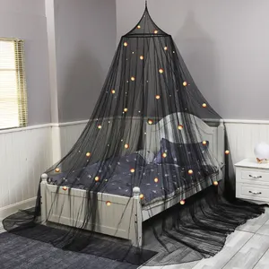Hanging Easy Set Up Growing In The Dark Firefly Concial Black Mosquito Net Bed Canopy