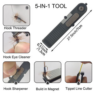 Coupeur <span class=keywords><strong>de</strong></span> ligne <span class=keywords><strong>de</strong></span> pêche 5-en-1 avec nettoyeur <span class=keywords><strong>de</strong></span> crochet, affûteur, <span class=keywords><strong>enfileur</strong></span> et aimant outil multifonction prix le plus <span class=keywords><strong>bas</strong></span> B06 - Product Image 2