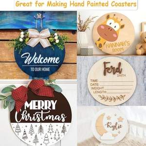 Rondins en bois non finis pour projets de bricolage de Noël, d'Halloween, de décoration intérieure, de projets <span class=keywords><strong>Cricut</strong></span>, de porte-manteaux, de panneaux muraux, d'artisanat, de <span class=keywords><strong>gravure</strong></span> - Product Image 6