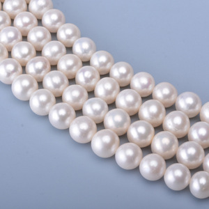 สร้อยคอมุกน้ำจืดทรงกลมขนาด 8-9 มม. แบบปรับแต่งได้ของ Tilian ใกล้เคียงกับมุกทรงกลมสมบูรณ์แบบ มีตำหนิเล็กน้อย แบบกึ่งสำเร็จรูปพร้อมมุกแบบหลวม - Product Image 2