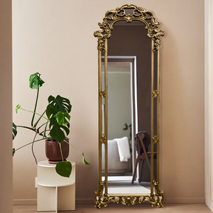 Classical European Decorative Wall <strong>Mirror</strong> Golden <strong>Craft</strong> Home Decor Baroque <strong>Mirror</strong> - Product Image 2