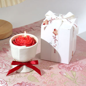 Caja de Regalo con Vela Aromática Floral Roja para el Día de San Valentín, para Dormitorio de Niñas, Regalo de Cumpleaños, Recuerdo de Boda, Mejor Amiga - Product Image 1