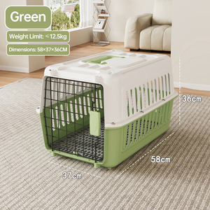 <span class=keywords><strong>Jaula</strong></span> de <span class=keywords><strong>Viaje</strong></span> para Perros, Aprobada por Aerolíneas, Precio de Fábrica, Caja de Transporte para Mascotas, Portátil, de Plástico con Puerta de Alambre, Venta al Por Mayor, para Viajes y Visitas a Veterinarios - Product Image 5