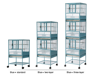 Gabbia per pappagalli grande di alta qualità con supporto ruote piroettanti ripiano portaoggetti 3 strati Budgie Canary <span class=keywords><strong>Bird</strong></span> <span class=keywords><strong>Cage</strong></span> voliera - Product Image 4