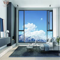 DEMEA Grandes fenêtres en verre trempé pour maisons Cadre en aluminium Design Moderne Extérieur Résidentiel Ouverture Fenêtre à battant