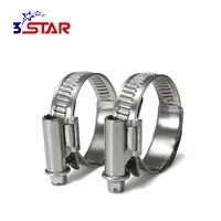 Collier de serrage en acier inoxydable à tête partielle avec ressort, réglable, tailles en pouces/métriques, poli, livraison rapide
