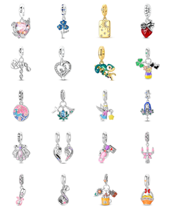 Nuevo Colgante Romántico de Sombrero Vaquero del Oeste con Encanto de Fútbol, Cuentas de Zirconia en Forma de Corazón Plateadas/Doradas para Joyería DIY Infantil - Product Image 2