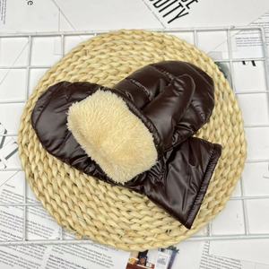 Nouveaux gants matelassés en duvet pour femme, pour le ski et les <span class=keywords><strong>sports</strong></span> d'hiver, en coton, chauds, longueur opéra - Product Image 4