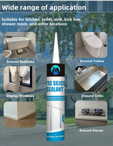 Sellador de Silicona GP Profesional y Duradero, Curado Acético, Anti-Moho, Acabado de Alto Brillo <span class=keywords><strong>para</strong></span> Baños, Duchas, Artículos Sanitarios - Product Image 4