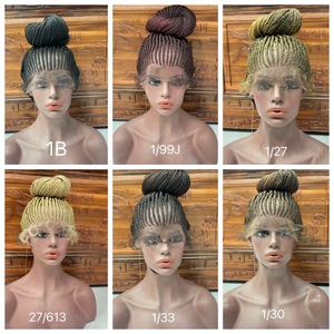 <span class=keywords><strong>Jennifer</strong></span>-perruque Lace Frontal Wig, perruque originale tressée en Cornrow, Vedor, vente en gros - Product Image 6