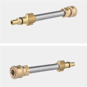Adaptador para lavadora de coches HANGGAO, 1/4 pulgadas, latón, acero inoxidable, para limpiador de alta presión, accesorios de la serie PA - Product Image 3