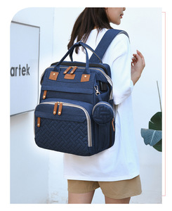 Sac à langer avec <span class=keywords><strong>lit</strong></span> pliant, <span class=keywords><strong>moustiquaire</strong></span>, porte-biberon isotherme et <span class=keywords><strong>lit</strong></span> d'appoint <span class=keywords><strong>pour</strong></span> bébés - Product Image 5