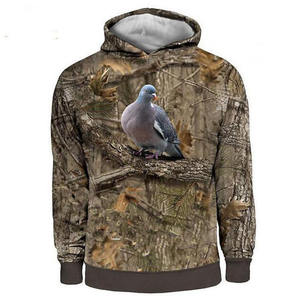 迷彩猎兔长袖连帽3D印花连帽运动衫套衫男子妇女丛林狩猎野生上衣 - Product Image 5