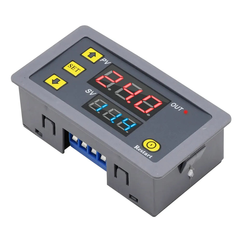 DC 12V 24V AC 110 220V Digital Time Delay Relay Module Cycle Delay Timer Red Blue Dual LED Display Timing Relay Switch For Car