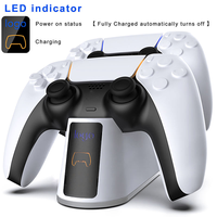 Accessoires de manette de jeu de haute qualité, station de charge rapide double, chargeur de manette pour PS5 avec indicateur LED