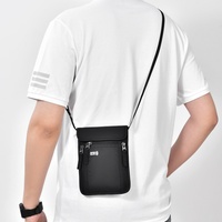 Porte-passeport de voyage multifonctionnel pour le cou et en bandoulière, sac à documents imperméable, housse de passeport avec blocage RFID, pochette pour documents