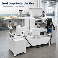 Petite ligne de production de savon 150 kg/h, machine à fabriquer du savon en barre pour lessive, toilettes et bain, pour petite usine