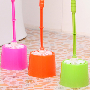 High Quality Eco-Friendly Durable Handheld Toilet <b>Brush</b> Holder Set Plastic <b>Cleaning</b> <b>Brushes</b> Customized Colors Bathroom Colorful - Product Image 3