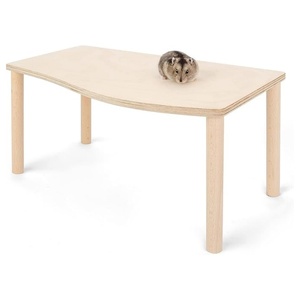 แท่นไม้สำหรับเล่นออกกำลังกายขนาดเล็กสำหรับสัตว์แฮมสเตอร์เล่นไม้แพลตฟอร์มไม้กันน้ำพร้อมเสา - Product Image 1